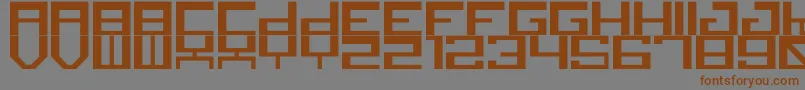 canid Font – Brown Fonts on Gray Background