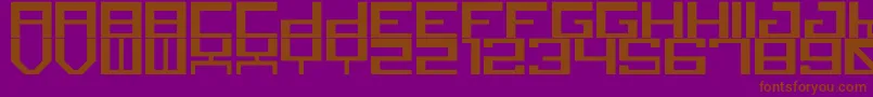 canid Font – Brown Fonts on Purple Background