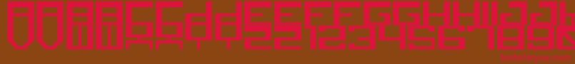 canid Font – Red Fonts on Brown Background