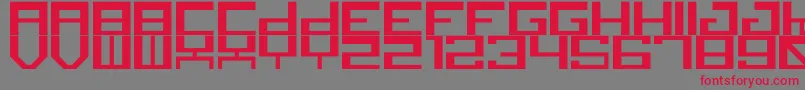canid Font – Red Fonts on Gray Background