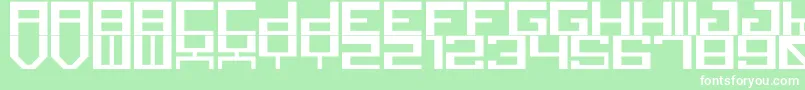 canid Font – White Fonts on Green Background
