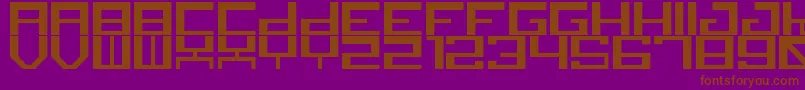 canid Font – Brown Fonts on Purple Background