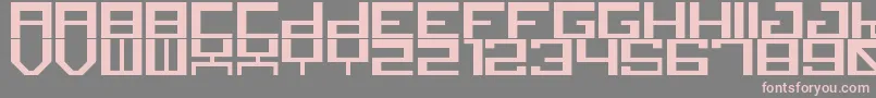 Шрифт canid – розовые шрифты на сером фоне