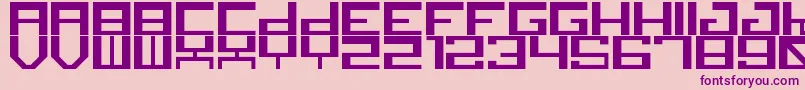 canid Font – Purple Fonts on Pink Background