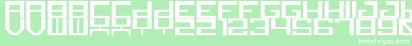 canid Font – White Fonts on Green Background