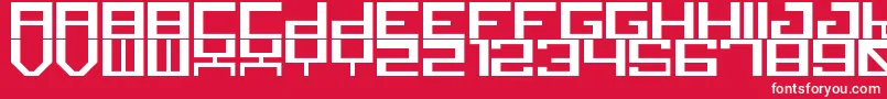 canid Font – White Fonts on Red Background