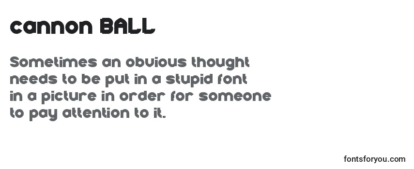 Cannon BALL Font