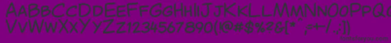 CantedComic Regular Font – Black Fonts on Purple Background