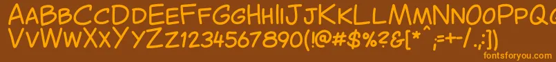 En savoir plus sur la police CantedComic Regular Police CantedComic Regular – polices orange sur fond brun