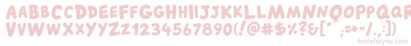フォントCantedFX Bold – ピンクのフォント