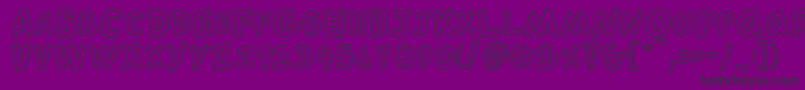 CantedFX Regular-Schriftart – Schwarze Schriften auf violettem Hintergrund