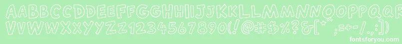 CantedFX Regular Font – White Fonts on Green Background