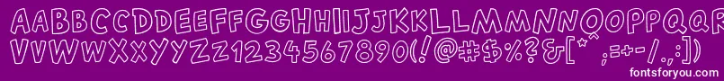 CantedFX Regular Font – White Fonts on Purple Background