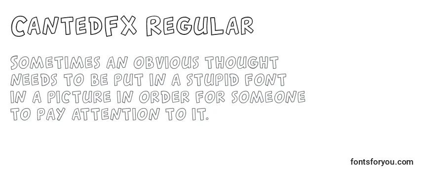Review of the CantedFX Regular Font