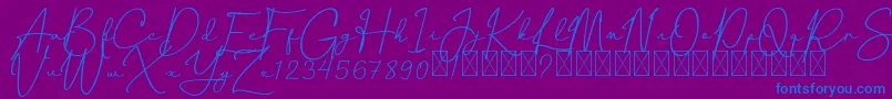 More about CanthikaFree Font CanthikaFree Font – Blue Fonts on Purple Background