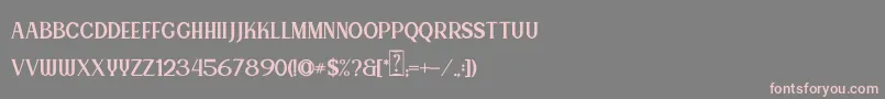 Canting Regular DEMO Font – Pink Fonts on Gray Background