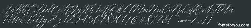 Cantona Slant Font – White Fonts