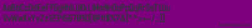 Canvas Bags df-Schriftart – Schwarze Schriften auf violettem Hintergrund