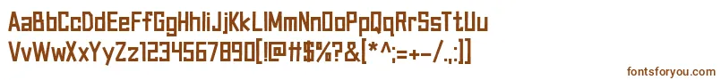 Canvas Bags df-fontti – ruskeat fontit valkoisella taustalla