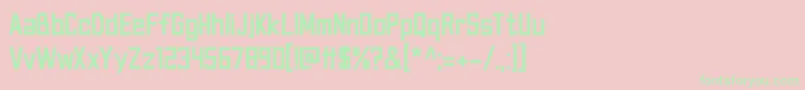 Canvas Bags df-fontti – vihreät fontit vaaleanpunaisella taustalla