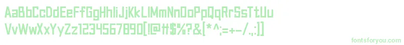 Canvas Bags df-fontti – vihreät fontit valkoisella taustalla