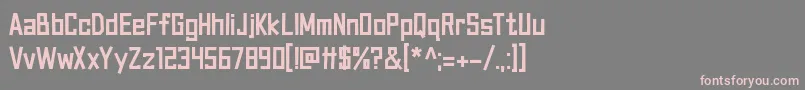 フォントCanvas Bags df – 灰色の背景にピンクのフォント