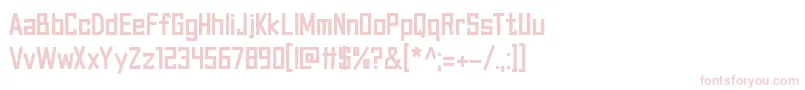 Canvas Bags df-fontti – vaaleanpunaiset fontit valkoisella taustalla