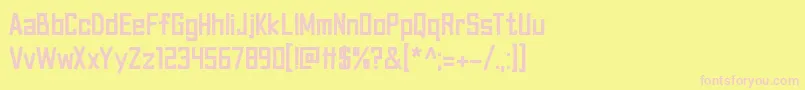Canvas Bags df Font – Pink Fonts on Yellow Background