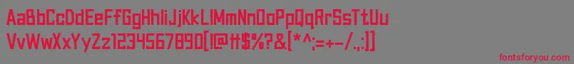 Canvas Bags df Font – Red Fonts on Gray Background