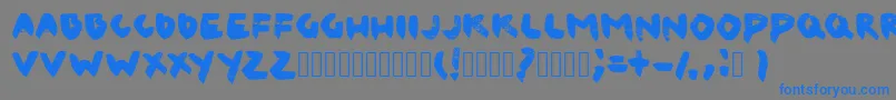 CanvaslmBlack Font – Blue Fonts on Gray Background