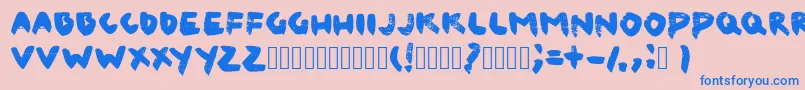 CanvaslmBlack Font – Blue Fonts on Pink Background