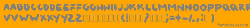 CanvaslmBlack Font – Gray Fonts on Orange Background