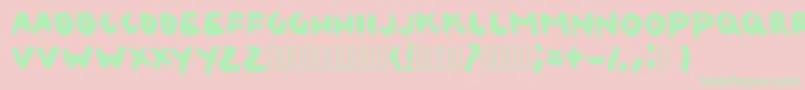CanvaslmBlack Font – Green Fonts on Pink Background