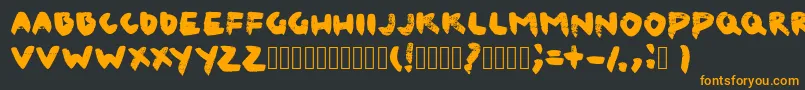 CanvaslmBlack Font – Orange Fonts on Black Background