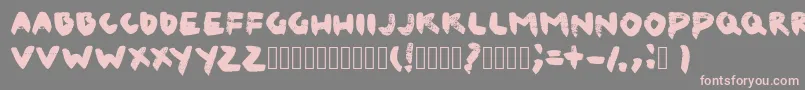 CanvaslmBlack Font – Pink Fonts on Gray Background