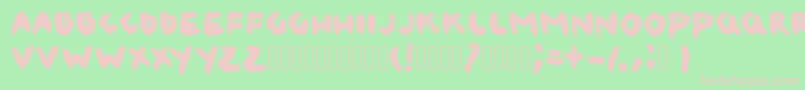 CanvaslmBlack Font – Pink Fonts on Green Background