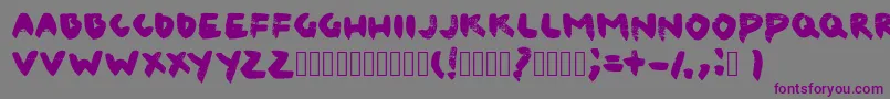 CanvaslmBlack Font – Purple Fonts on Gray Background