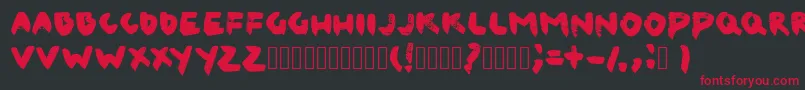 CanvaslmBlack Font – Red Fonts on Black Background