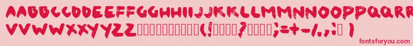 CanvaslmBlack-Schriftart – Rote Schriften auf rosa Hintergrund