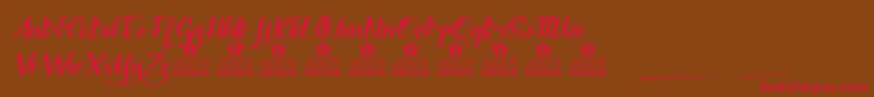 More about Capable of Loving Personal Use Font Capable of Loving Personal Use Font – Red Fonts on Brown Background