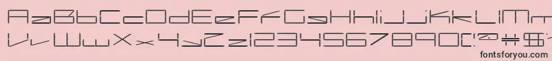 capacitor Font – Black Fonts on Pink Background