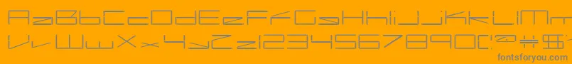 Police capacitor – polices grises sur fond orange