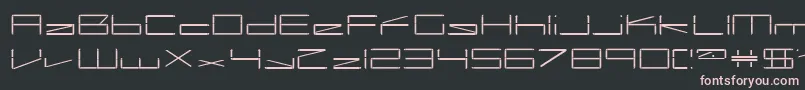 capacitor Font – Pink Fonts on Black Background