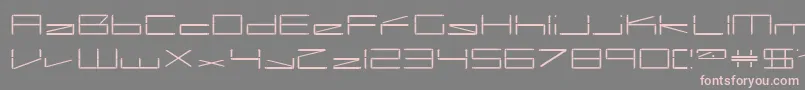 capacitor Font – Pink Fonts on Gray Background