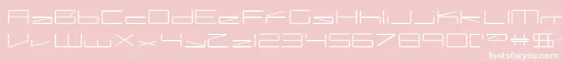 capacitor Font – White Fonts on Pink Background