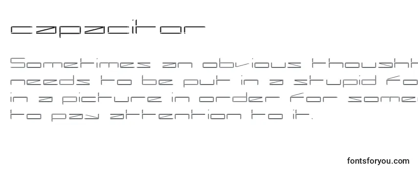 Capacitor (122728) Font