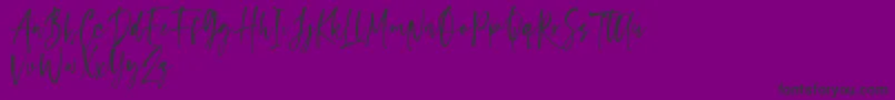 capappa Font – Black Fonts on Purple Background