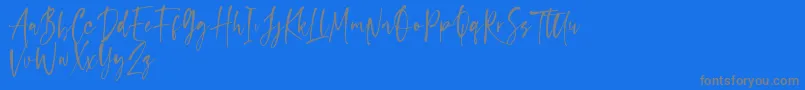 capappa Font – Gray Fonts on Blue Background