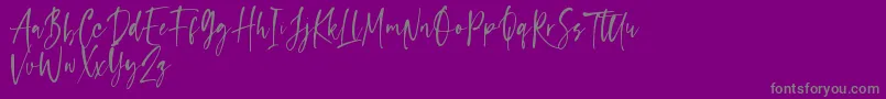 capappa Font – Gray Fonts on Purple Background