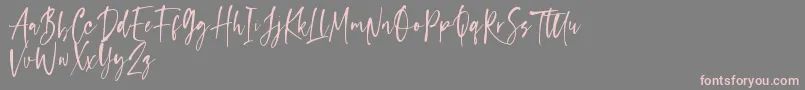 capappa Font – Pink Fonts on Gray Background